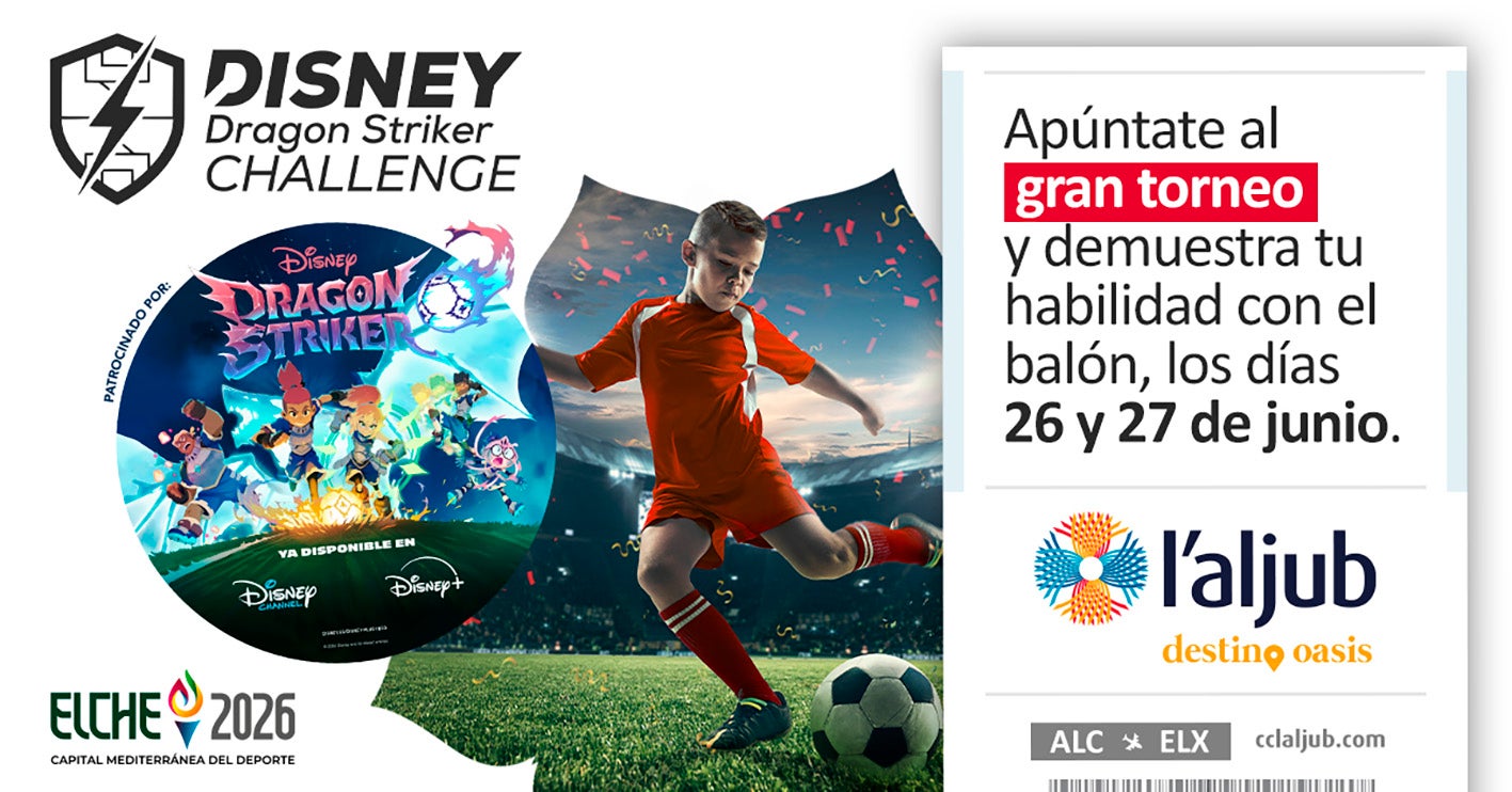 L´ALJUB ACOGERÁ EN JUNIO EL EVENTO DISNEY DRAGON STRIKER CHALLEGE L´ALJUB ACOGERÁ EN JUNIO EL EVENTO DISNEY DRAGON STRIKER CHALLEGE
