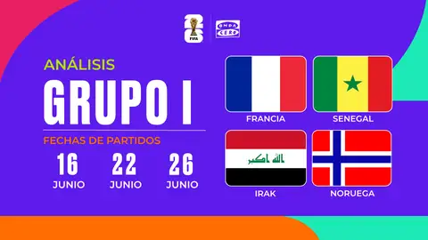 Así queda el Grupo I del Mundial 2026: la revancha de Francia y Mbappé Así queda el Grupo I del Mundial 2026: la revancha de Francia y Mbappé