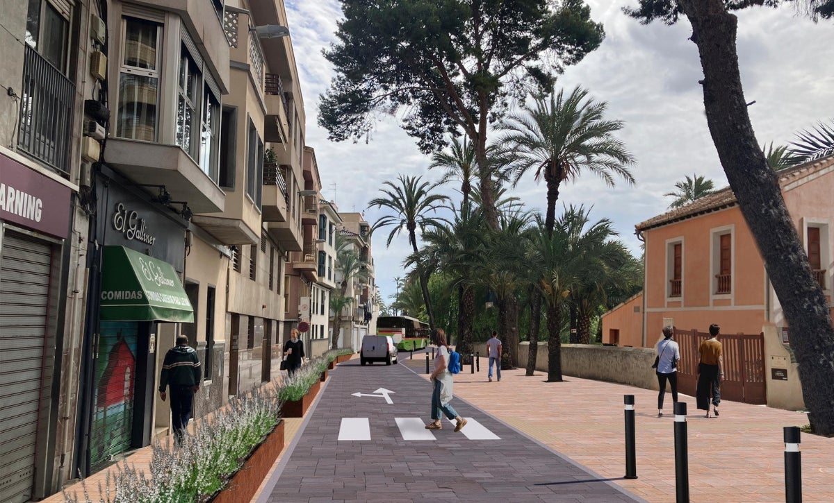 La céntrica calle Porta de la Morera de Elche se cortará al tráfico cuando acaben las clases en los colegios La céntrica calle Porta de la Morera de Elche se cortará al tráfico cuando acaben las clases en los colegios