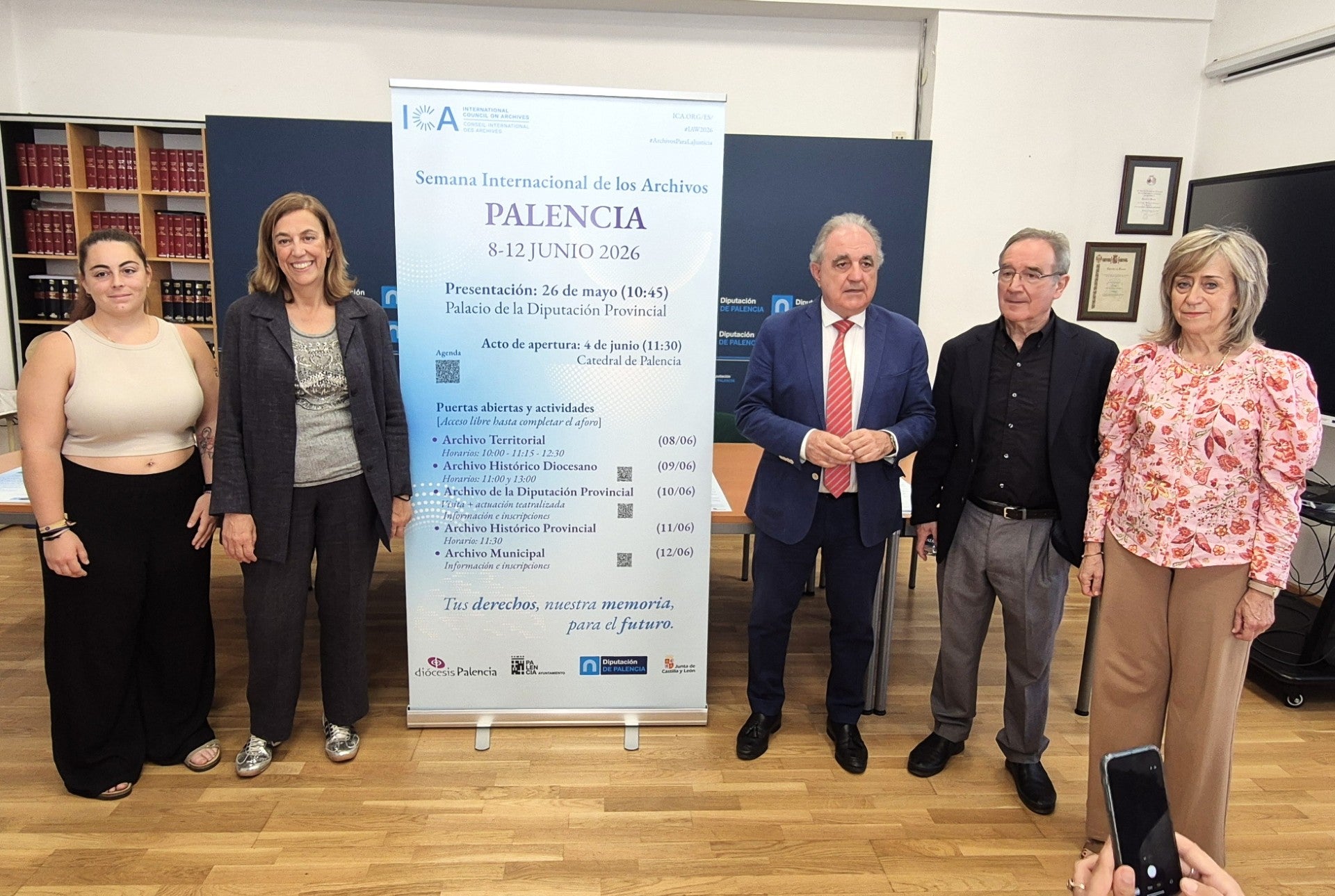 La Diputación de Palencia celebra la Semana de los Archivos bajo el lema: #ArchivosParaLaJusticia: Derechos, memoria y futuro La Diputación de Palencia celebra la Semana de los Archivos bajo el lema: #ArchivosParaLaJusticia: Derechos, memoria y futuro