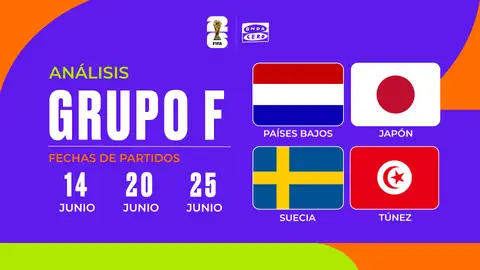 Así queda el Grupo F del Mundial 2026: Países Bajos sueña con ser campeona de una vez Así queda el Grupo F del Mundial 2026: Países Bajos sueña con ser campeona de una vez