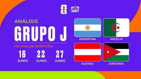 Así queda el Grupo J del Mundial 2026: el último baile de Lionel Messi Así queda el Grupo J del Mundial 2026: el último baile de Lionel Messi