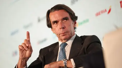 El expresidente del Gobierno José María Aznar durante la primera jornada del VII Foro Internacional Expansión El expresidente del Gobierno José María Aznar durante la primera jornada del VII Foro Internacional Expansión
