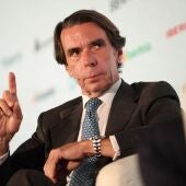 El expresidente del Gobierno José María Aznar durante la primera jornada del VII Foro Internacional Expansión