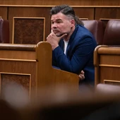 Gabriel Rufián durante la sesión plenaria en el Congreso Gabriel Rufián durante la sesión plenaria en el Congreso