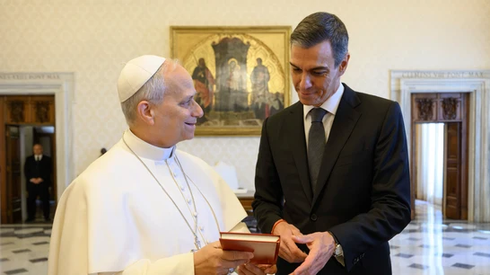 Pedro Sánchez sobre su encuentro con el Papa en el Vaticano: "Absoluta sintonía"