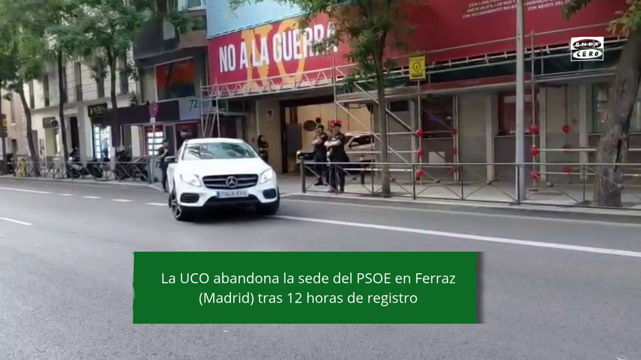 Vehículos de la UCO abandonan Ferraz Vehículos de la UCO abandonan Ferraz