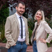 Silvia de Santis y Maximilian Eggl, investigadores del Instituto de Neurociencias de la UMH de Elche.