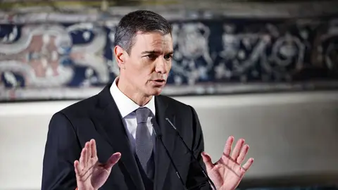 Pedro Sánchez, durante su visita en El Vaticano Pedro Sánchez, durante su visita en El Vaticano