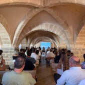 Un momento de la asamblea que tuvo lugar en el Parador de Ibiza