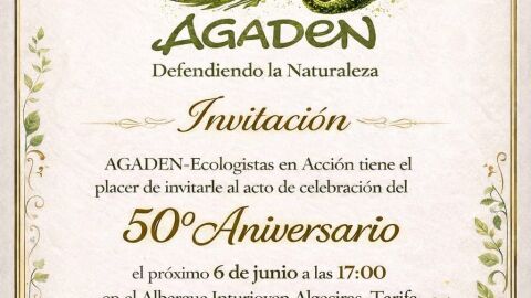 Cartel de cumplea&ntilde;os de AGADEN