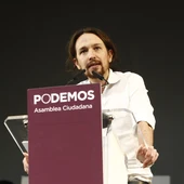 Imagen de archivo de Pablo Iglesias durante un acto de Podemos Imagen de archivo de Pablo Iglesias durante un acto de Podemos