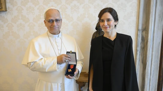 El Papa León XIV con Isabel Díaz Ayuso El Papa León XIV con Isabel Díaz Ayuso