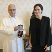El Papa León XIV con Isabel Díaz Ayuso