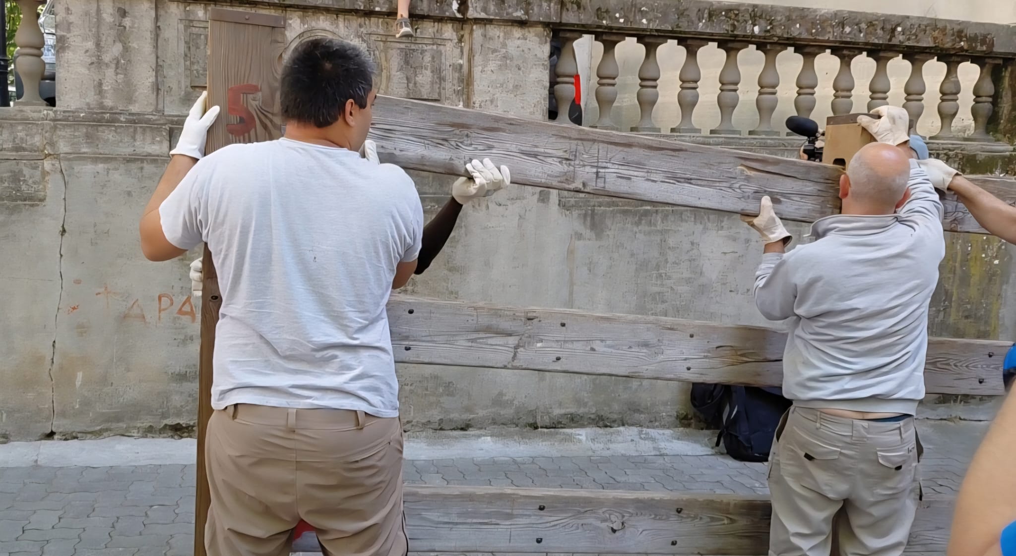 Comienza la instalación del vallado de San Fermín Comienza la instalación del vallado de San Fermín