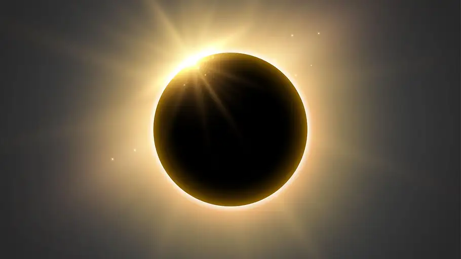 Imagen de archivo de eclipse solar. Imagen de archivo de eclipse solar.