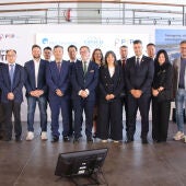 Autoritats de COSCO i PTP en la presentació de l'explotació del Mol d'Andalusia del Port de Tarragona