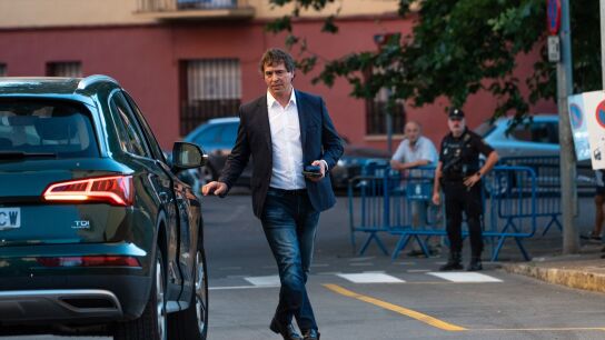 El hermano de Pedro S&aacute;nchez, David S&aacute;nchez, a su salida de la segunda jornada de un juicio en la Audiencia Provincial de Badajoz