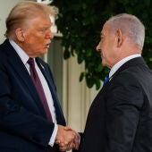 Donald Trump y Benjamin Netanyahu en su último encuentro en la Casa Blanca