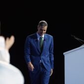 El presidente del Gobierno Pedro Sánchez, durante la celebración de la sesión de clausura de la 41ª Reunión del Cercle d'Economia