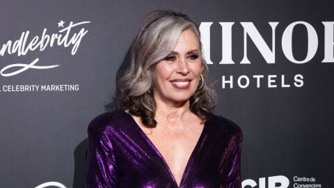 La actriz Miriam D&iacute;az Aroca en un photocall en el teatro Pr&iacute;ncipe P&iacute;o