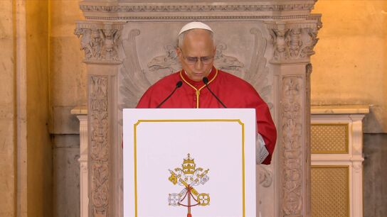 El discurso del papa en el Palacio Real