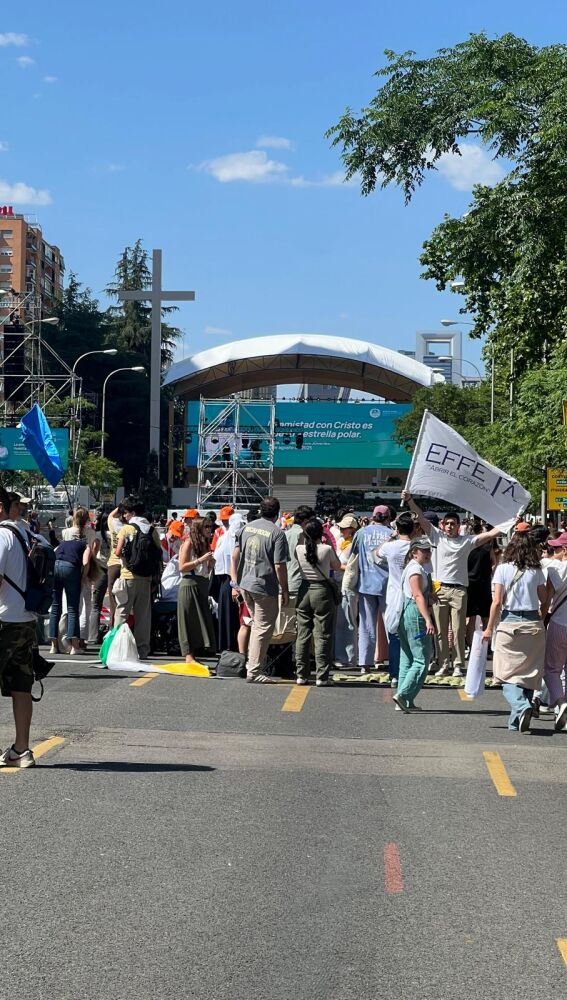 Así luce la plaza de Lima, donde va a celebrarse la vigilia del papa con los jóvenes