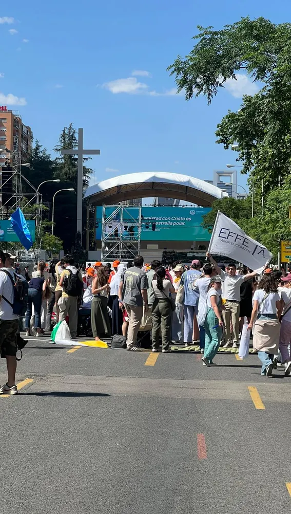 Así luce la plaza de Lima, donde va a celebrarse la vigilia del papa con los jóvenes Así luce la plaza de Lima, donde va a celebrarse la vigilia del papa con los jóvenes