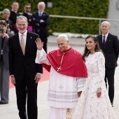 Los reyes con el Papa en Madrid