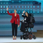 Carolina Marín y Teresa Perales en el Movistar Arena 