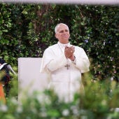 El papa León XIV y el arzobispo, José Cobo
