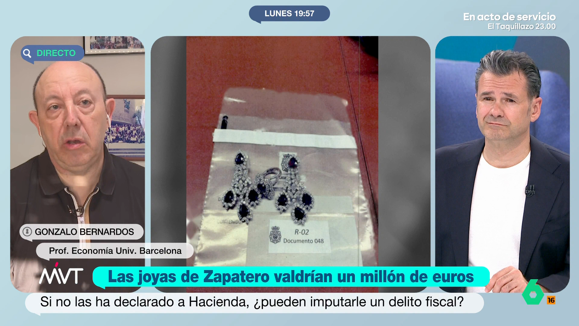 Gonzalo Bernardos cree que Zapatero "no va a caer por un delito fiscal": "Puede decir que ha heredado las joyas" Gonzalo Bernardos cree que Zapatero "no va a caer por un delito fiscal": "Puede decir que ha heredado las joyas"