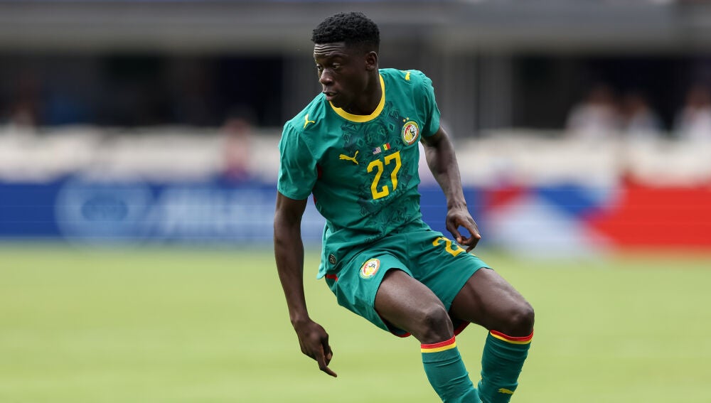 El jugador de Senegal, Bara Sapoko Ndiaye, en el partido contra EEUU