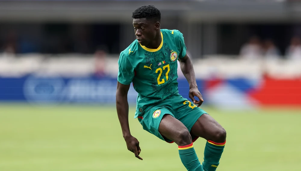 El jugador de Senegal, Bara Sapoko Ndiaye, en el partido contra EEUU El jugador de Senegal, Bara Sapoko Ndiaye, en el partido contra EEUU