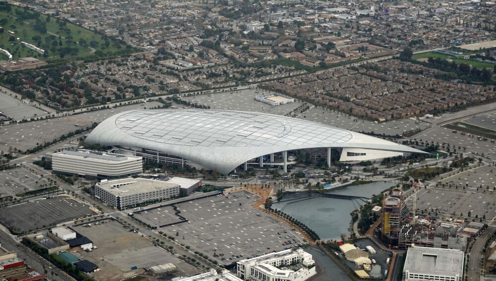 Vista aérea del SoFi Stadium