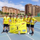 El equipo masculino sub14 del Infiesto Atletismo Subcampeón de Asturias por equipos 