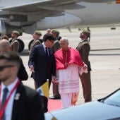 El papa León XIV llega a Barcelona