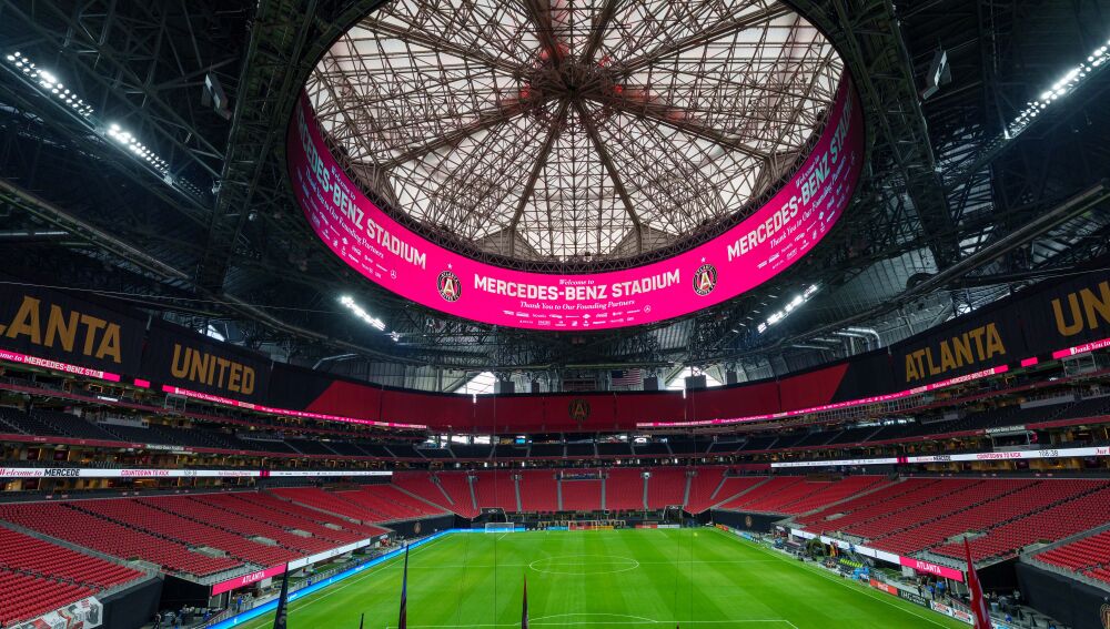 Interior del Mercedes-Benz Stadium