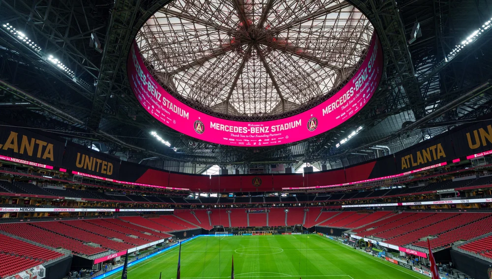 Interior del Mercedes-Benz Stadium Interior del Mercedes-Benz Stadium