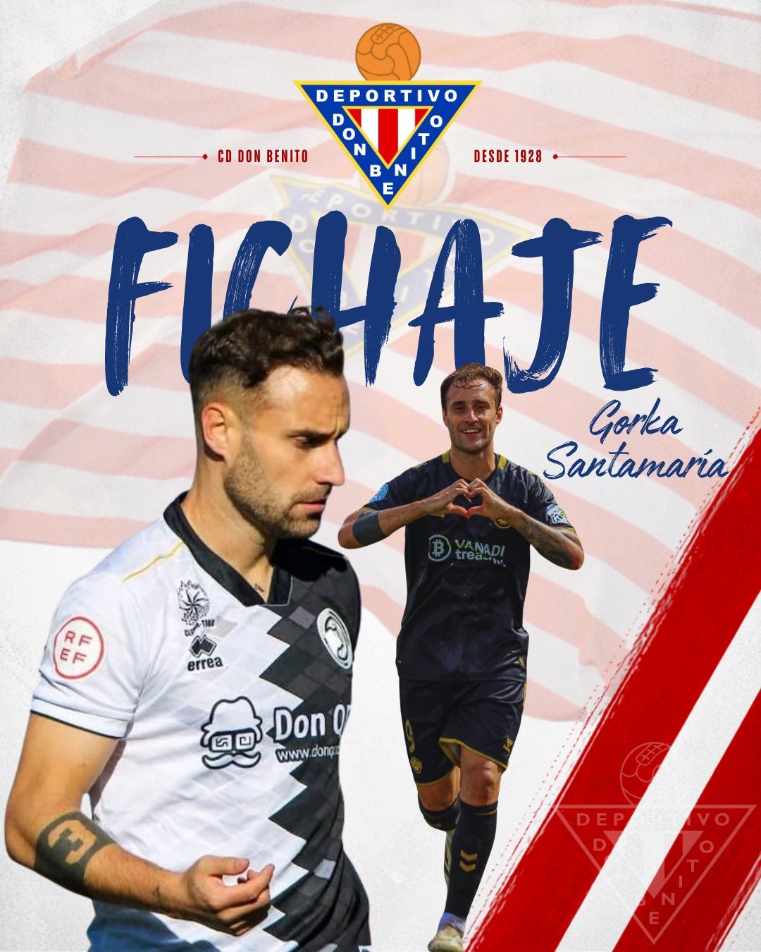 El veterano delantero Gorka Santamaría es nuevo jugador del CD Don Benito El veterano delantero Gorka Santamaría es nuevo jugador del CD Don Benito