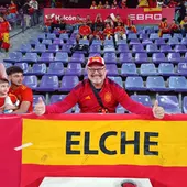 El ilicitano Juan Maciá, en un partido de España. El ilicitano Juan Maciá, en un partido de España.