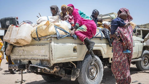 Refugiados sudaneses en la frontera de Chad. / Imagen: Wang Guansen - Europa Press