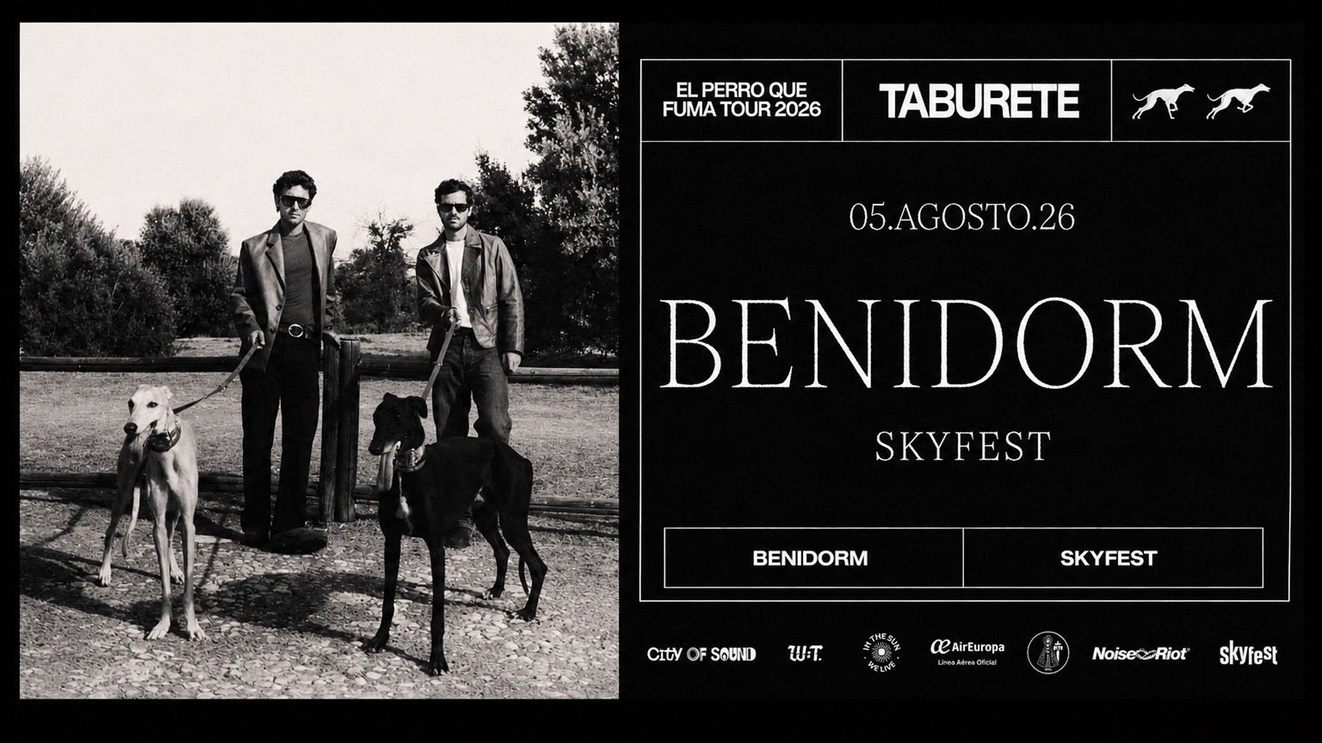 El grupo Taburete se suma a la programación del SkyFest y actuará en Benidorm el 5 de agosto El grupo Taburete se suma a la programación del SkyFest y actuará en Benidorm el 5 de agosto
