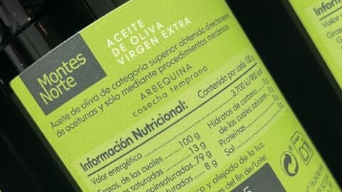 Etiqueta aceite de oliva virgen extra
