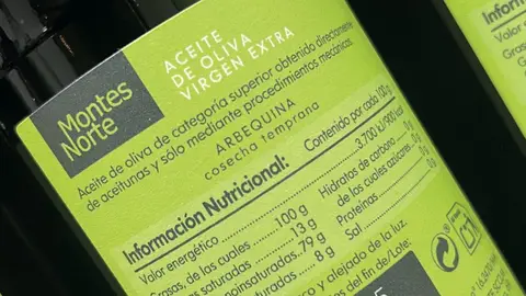 Etiqueta aceite de oliva virgen extra Etiqueta aceite de oliva virgen extra