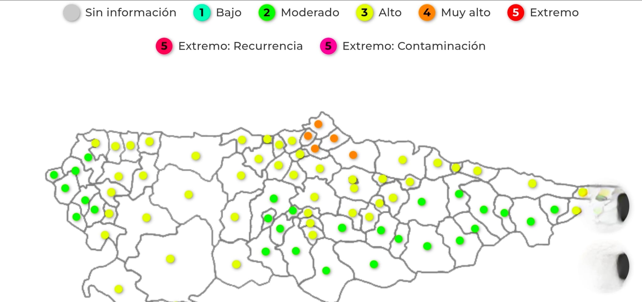 Aumenta el riesgo de fuego forestal en Asturias Aumenta el riesgo de fuego forestal en Asturias