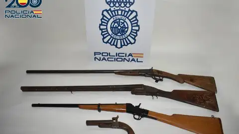 Armas de fuego intervenidas por la Policía Nacional Armas de fuego intervenidas por la Policía Nacional
