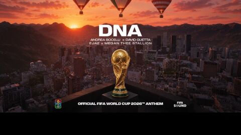La portada de 'DNA', el himno del Mundial de Andrea Bocelli, EJAE y David Guetta