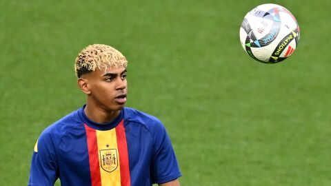 El jugador de la selecci&oacute;n espa&ntilde;ola, Lamine Yamal