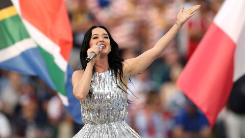 Katy Perry en la ceremonia de inauguraci&oacute;n del Mundial 2026 en Estados Unidos